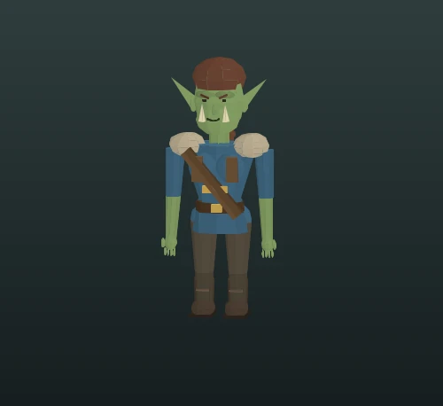 Orc in their new in-game starting outfit